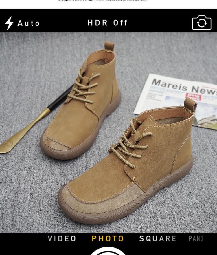 Men's British Style Martin Boots - New Winter Non-Slip Retro Cowhide Loafers