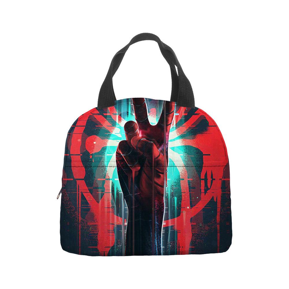 Anime Spider-Man Lunch Bag Portable Insulation Bag Bento Bag Lunch Box Bag Children'S Lunch Bag Picnic Ice Bag