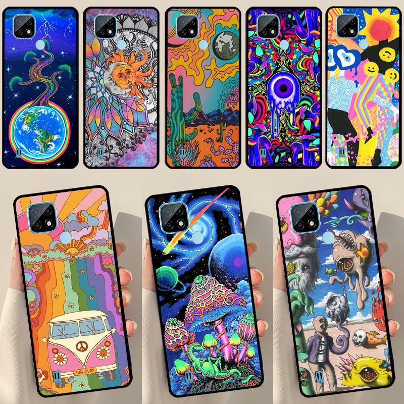 

Чехол Indie Hippie Art для Realme GT Neo 2 3 Master 8i 9i 8 9 Pro Plus C35 для OnePlus 9 10 Pro 9R 10R Nord2