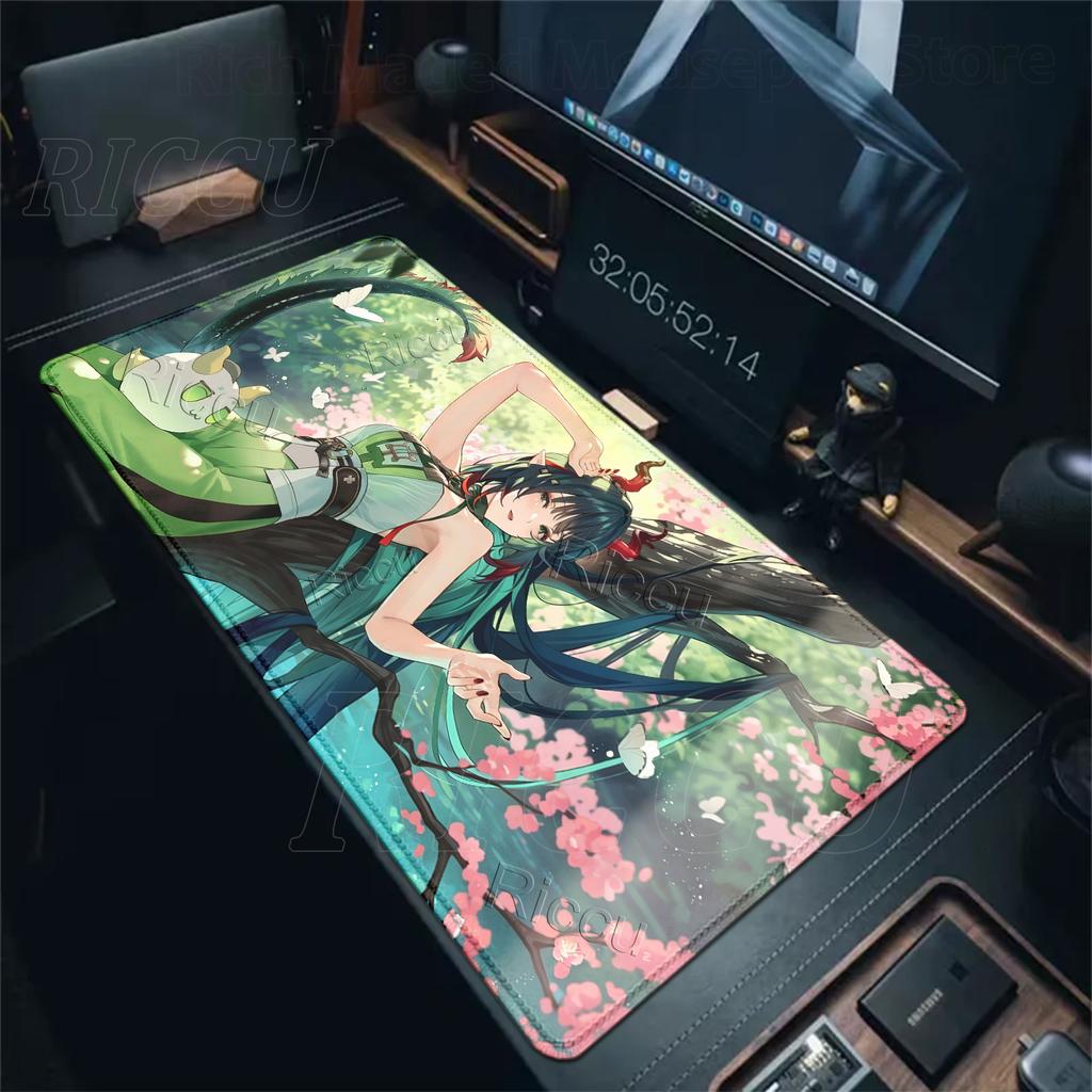Arknights Endfield Zhuang Fangyi HD Mouse Pads XXL Pretty Anime Keyboard Gamer Cute Girl Gaming Desk Mat Protect Decorate Carpet