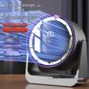 New Desktop & Wall-Mounted Fan with Digital Display - Large Airflow for Dorm, Office, and Home