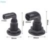 Plastic Boat Thru-Hull Fitting,90° Elbow Hose Barb Drain Connector for Marine Bilge Pump,Livewell & Plumbing
