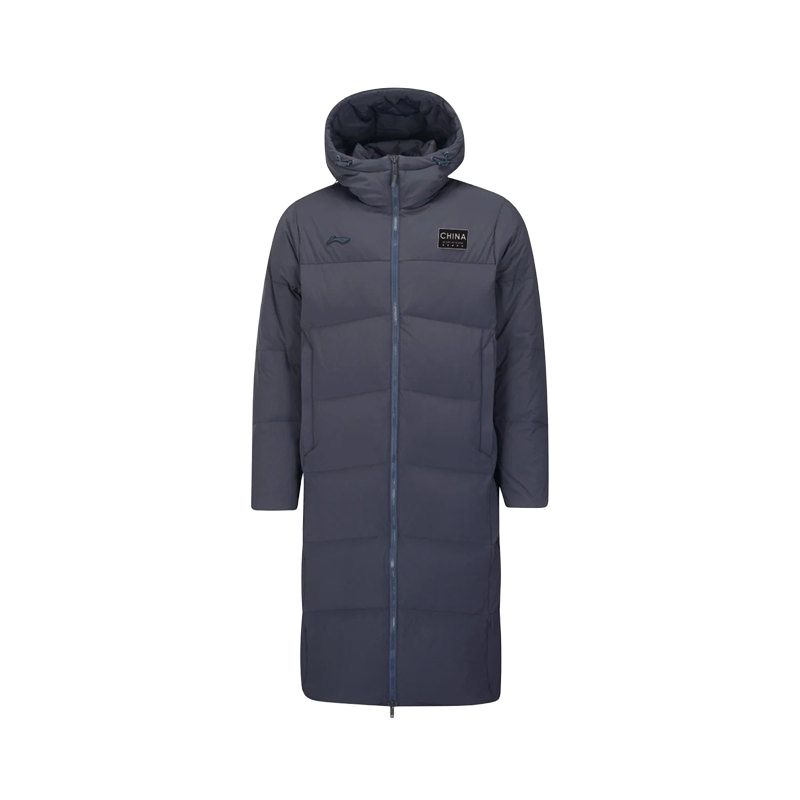 Li Ning Down Jackets Unisex Deep Blue Hooded Thickened Other AYMV101-1 L