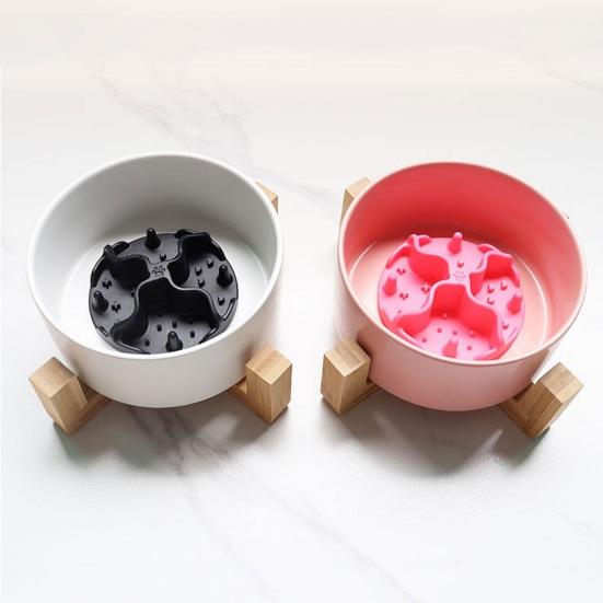 Silicone Slow Food Pad Prevent Choking Promote Healthy Eating Suction Cup Soft Licking Mat for Cats