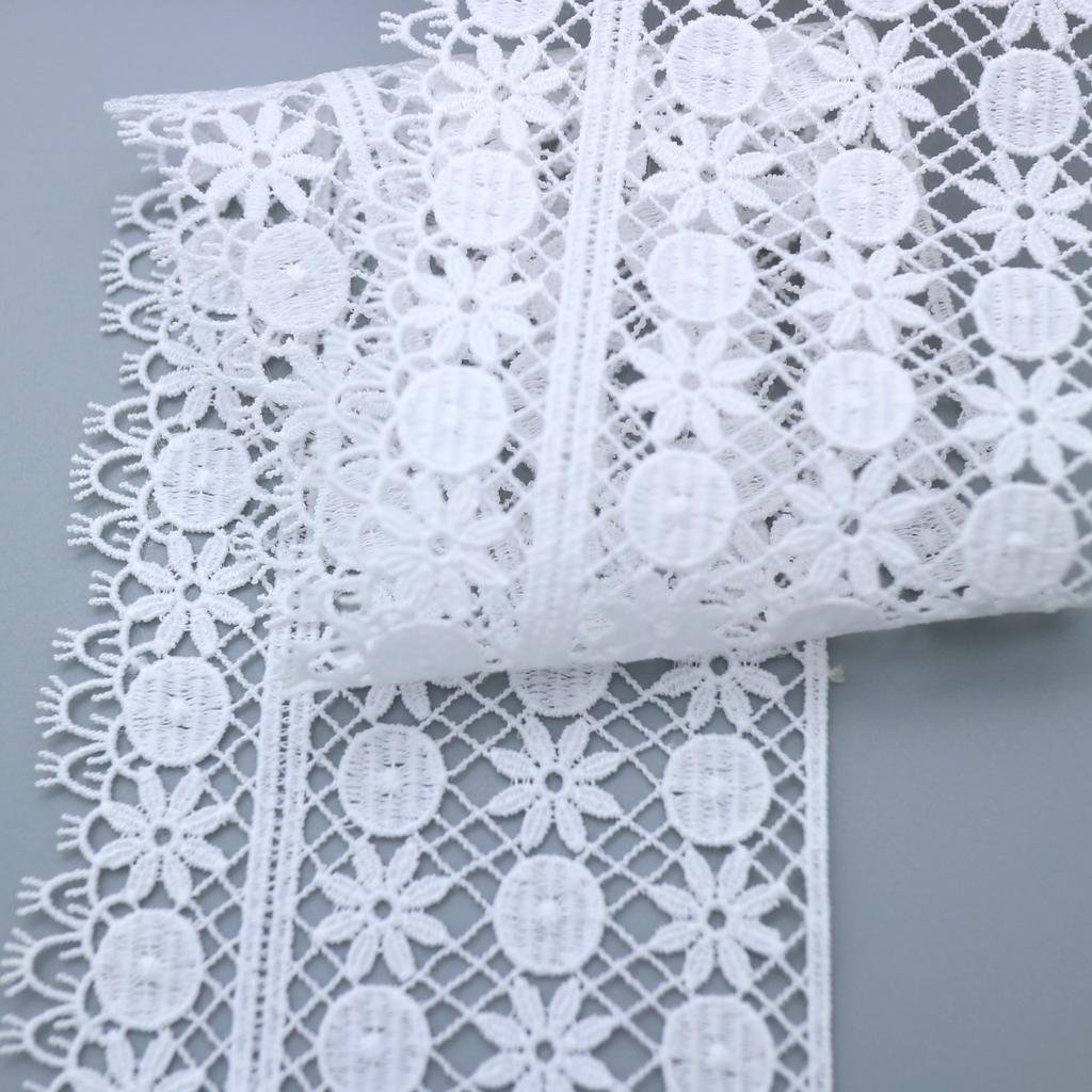 Water-Soluble Milk Silk Embroidered Lace Women'S Clothing Accessories, Unilateral Non-Elastic Hollow Lace