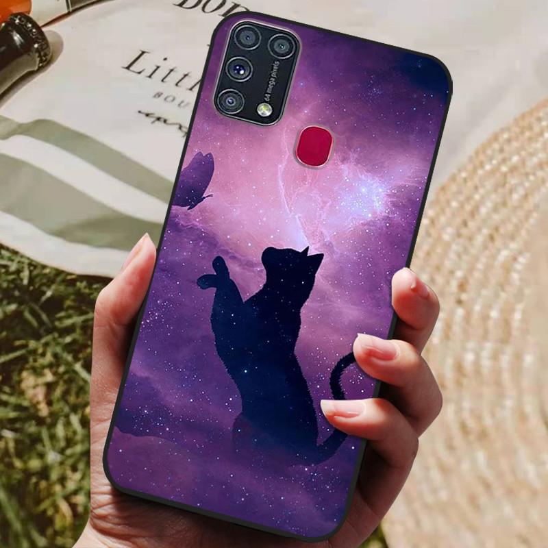 For Samsung M31 Case Phone Cover Silicone Soft TPU Back Cover for Samsung Galaxy M31 M 31 case SM-M315FZBVSER m315 Fundas Bumper