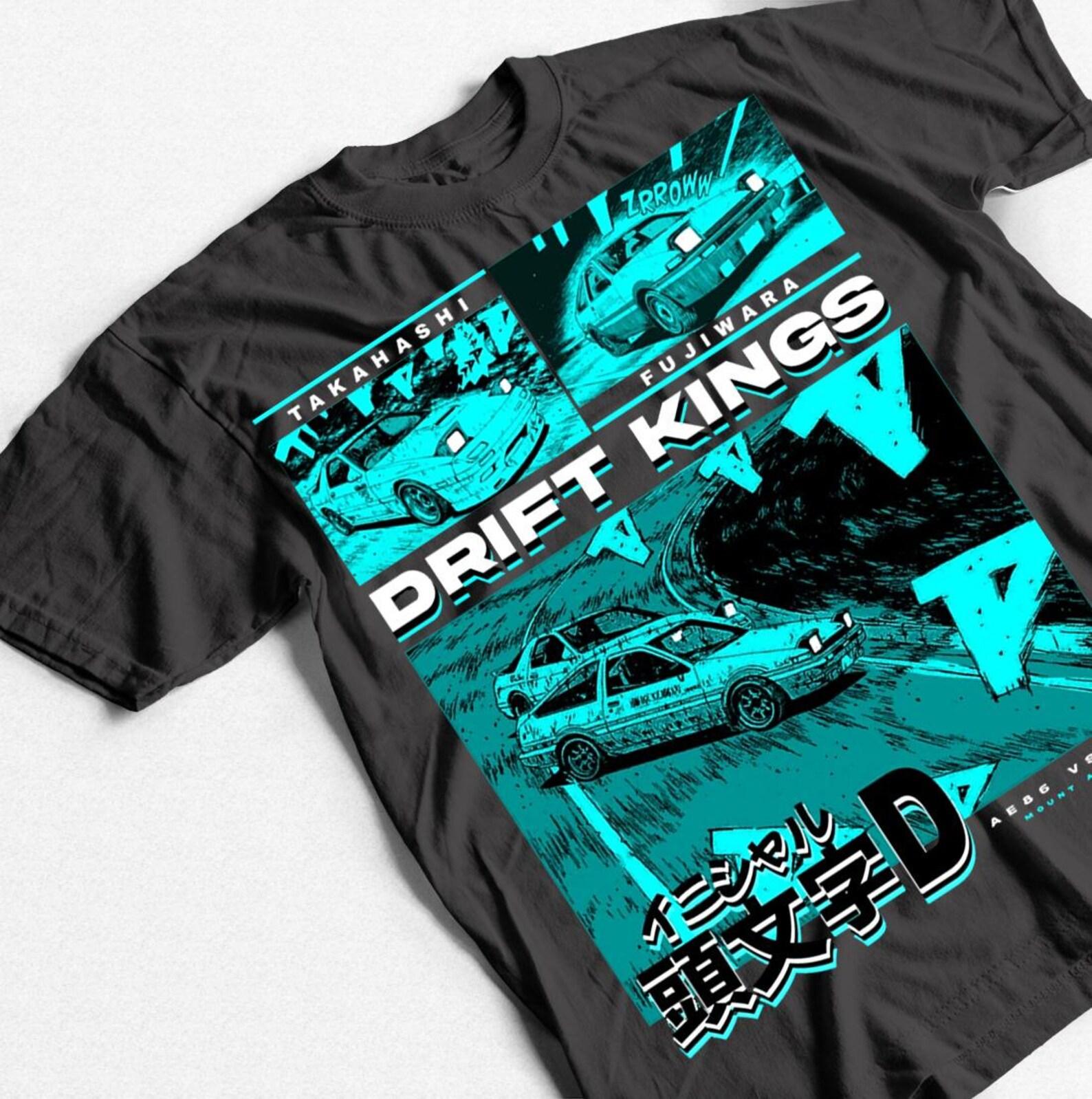 Unisex anime T shirt, Initial D Anime Tee, AE86 Car Street Racing Shirt, Drift King JDM Graphic Tee, 90s Anime Aesthetic Gift S