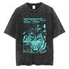 Berserk Anime Guts Charakter Vintage Gewaschenes Baumwoll-T-Shirt Retro Manga Grafik Sommer Kurzarm Locker Geschnittene Oberteile Für Männer Frauen Tägliche Freizeitkleidung