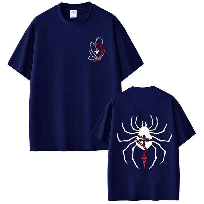 Anime Hunter X Hunter Spider Kurapika T Shirt Men's Women Clothing Fashion Harajuku T-shirt Oversized Casual T-shirts Streetwear