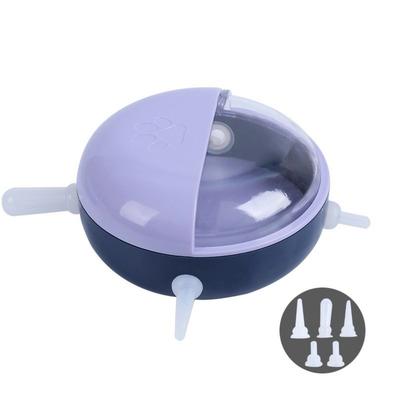 Non-spill Puppy Milk Feeder Detachable Bite Resistant Cat Self-feeding Bottle with 5 Pacifiers Kitten Feeding Bowls