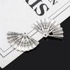 10 Stück Vintage Charms Fächer 21x33mm Antiker Legierungsanhänger Antiker Haarschmuck Bastelzubehör DIY Handgemachtes Handwerk Ohrring Choker