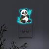 Luminous Panda Bedroom Study Room Living Room Decoration Switch Stickers
