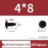 Hardened M4 Triangular Thread Phillips Self-Tapping Mushroom Head Wood Screw