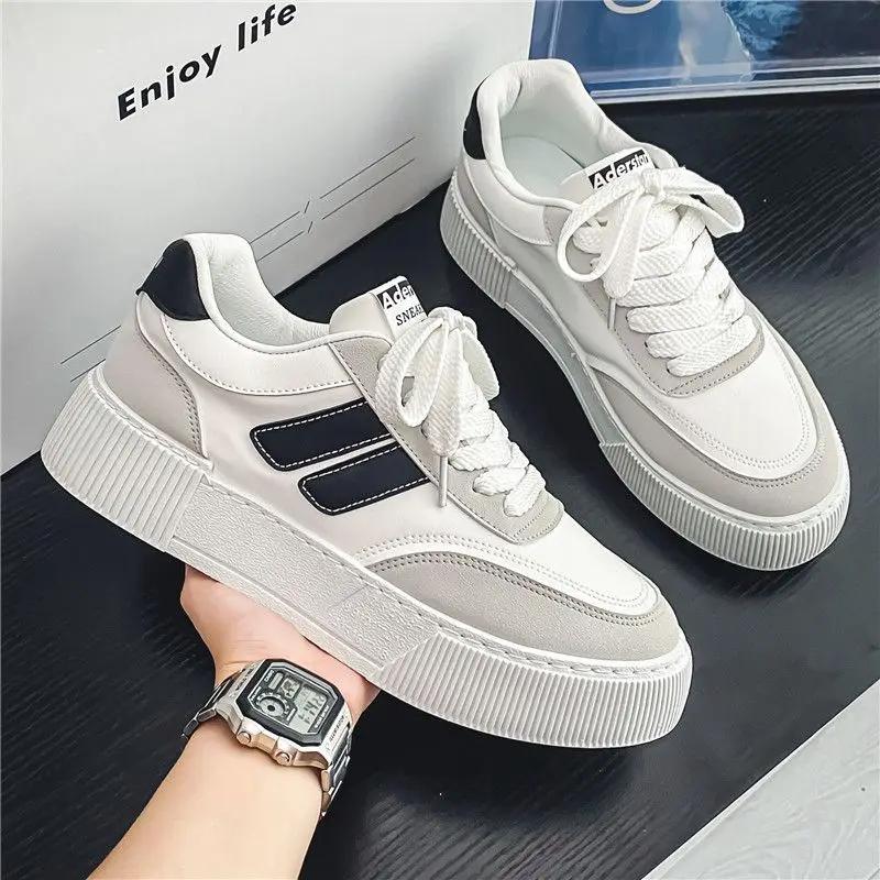 Leisure Chunky Sneakers Fashion 2024 Casual Shoes for Men Elegant Classic Original New In Adults Work High Quality Sale Man Shoe