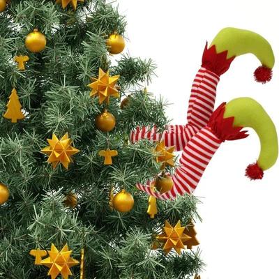 Kerstversieringsbenodigdheden Pluche Been Elf Pop Auto Huis Kerstboom Hangers Creatieve Cadeaus Nieuwjaarsfeest Hanger Accessoires