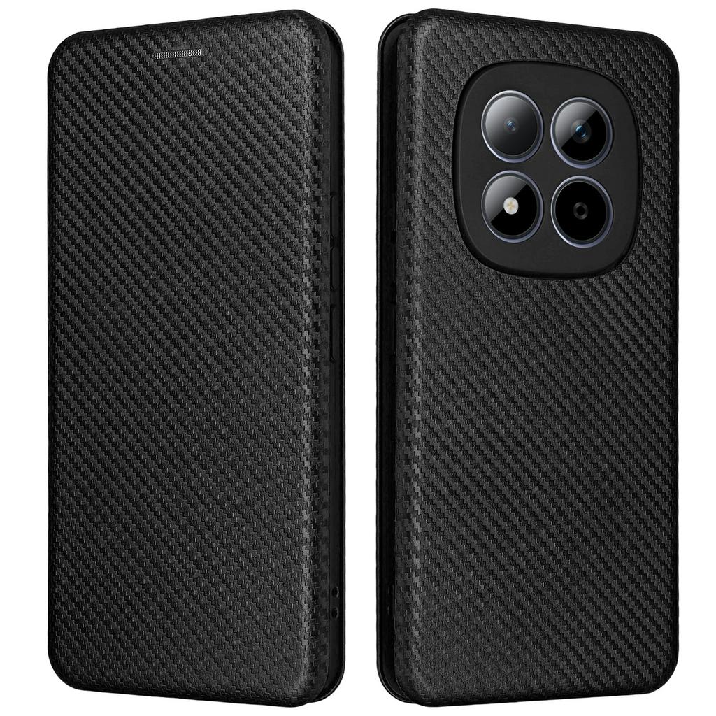 For Xiaomi Redmi Note 15 Pro 4G (Global) Case Carbon Fiber Texture Drop-Proof PU Leather Phone Cover