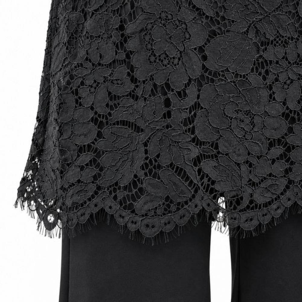 Ggpx New York Hidden Banding Lace Layered Long Pants Gqapt006f