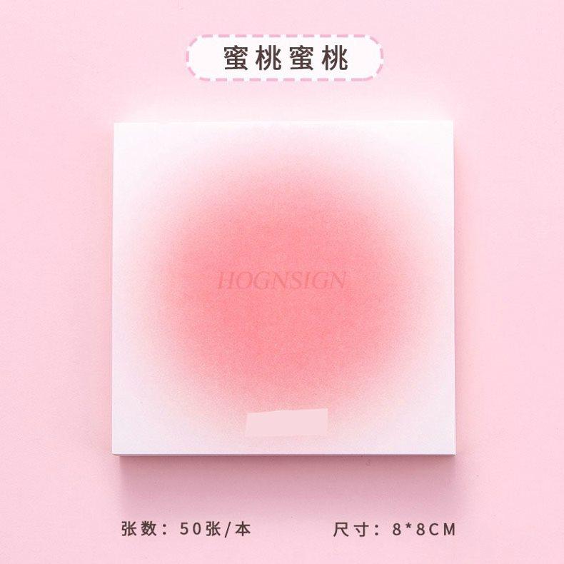 1book Sticky Note Paper, Creative Notebook, Portable, Removable Small Notebook, Gradient Color, Love Message, Note Taking
