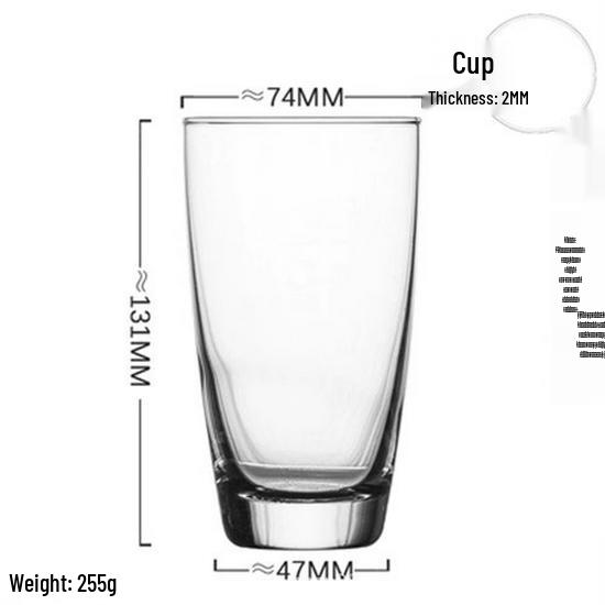 Transparent Ocean Glass Cup: Ideal for Water, Milk, Coffee, Breakfast, or Mouthwash. Perfect for Hot and Cold Beverages.