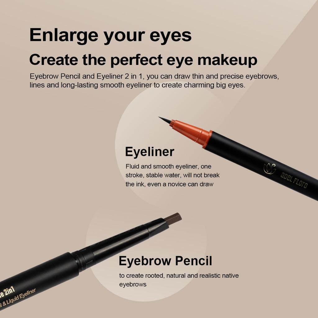 Retractable Eyebrow Pencil Long Lasting Waterproof Sweatproof Non-Smudge