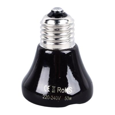 Tepelná lampa pre plazy, keramický tepelný žiarič, žiadne žiarovky vyžarujúce svetlo pre kurčatá, mačky, papagáje 50 W