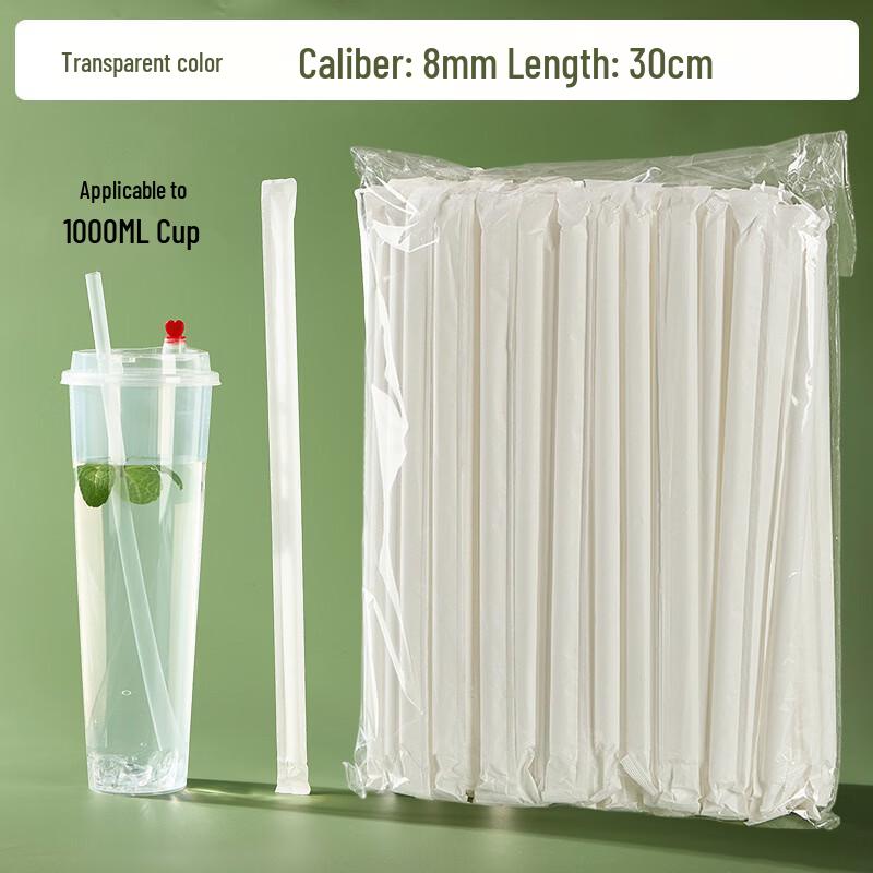 Extra Long Transparent Disposable Plastic Straws