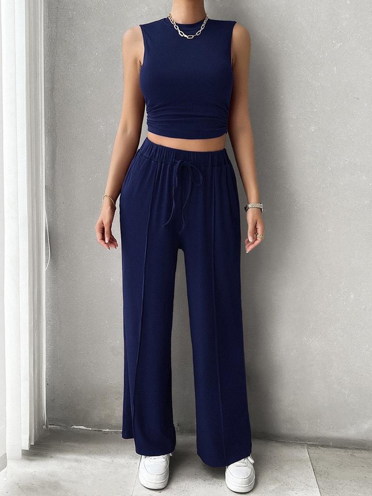 Year Spring Summer New Style Vest Casual Long Pants Y2K Set Women