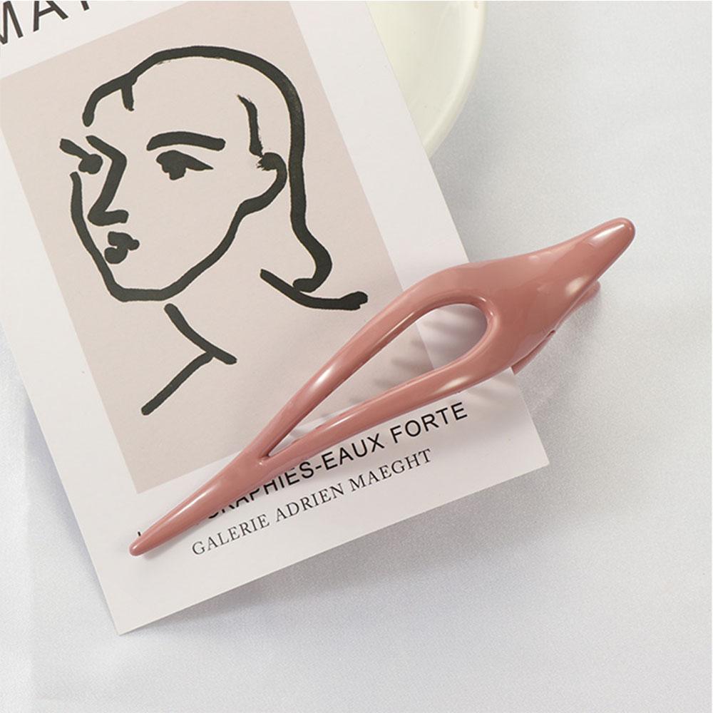 Morandi Color Fashion Temperament Top Clips Hairpin Morandi Hair Clips Duckbill Clip Disk Hair