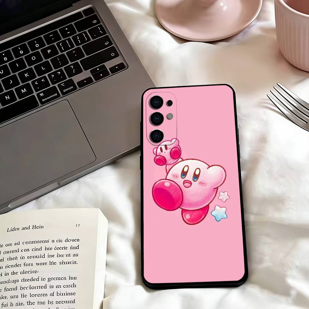 Cartoons Pink k-Kirbys-KK  Phone Case For Samsung S25,S24,S21,S22,S23,S30,Ultra,S20,Plus,Fe,Lite,Note,10,Black Cover