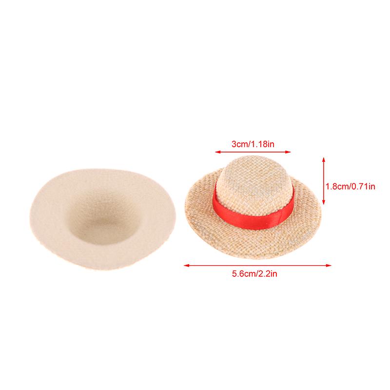 1 шт. кукольный домик кукольная соломенная шляпа солнцезащитный колпак для кукольной — фото 8