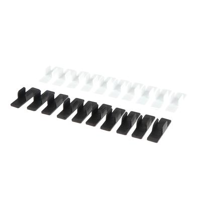 10 Pezzi Portapenne Autoadesivo Portapenne di Plastica con Clip Porta Pennarelli da Scrivania Custodia Fissa per Quaderno Clip per Pennino Stylus
