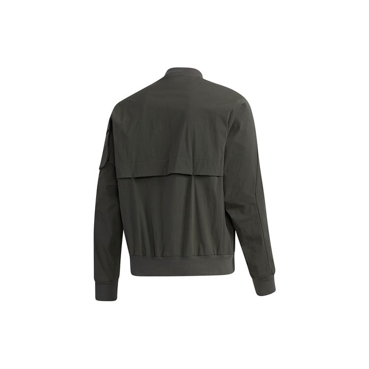 Adidas Jackets Men's Dark Brown Stand Collar Moderate Pilot GF4029