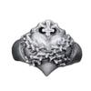 Adjustable Open Ring Men Women Vintage Thorn Heart Design Copper Jewelry Retro Punk Hip Hop Accessory