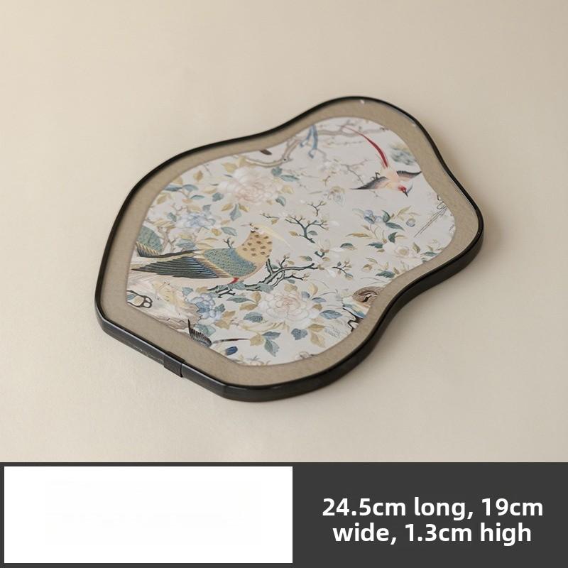 

Tea Tray Chinese Style Pot Holder Irregular Dry Brew Plate Retro Simple Small Tea Table Storage Tray Kung Fu Tea Home Desktop