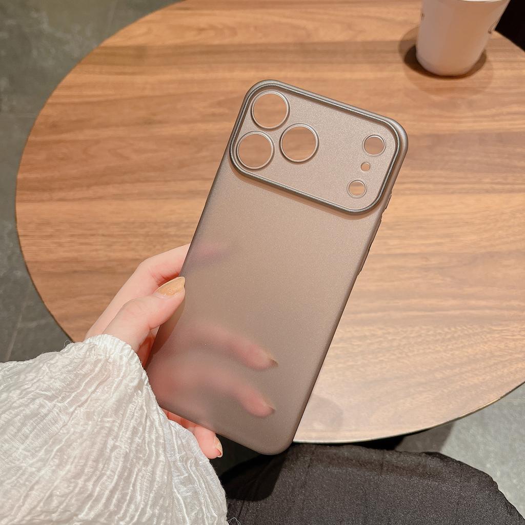 Ultra Slim Frosted Phone Case for iPhone 17 Air 17 Pro Max Simple Solid Color PP Anti-fingerprint Protecton Back Cover Funda