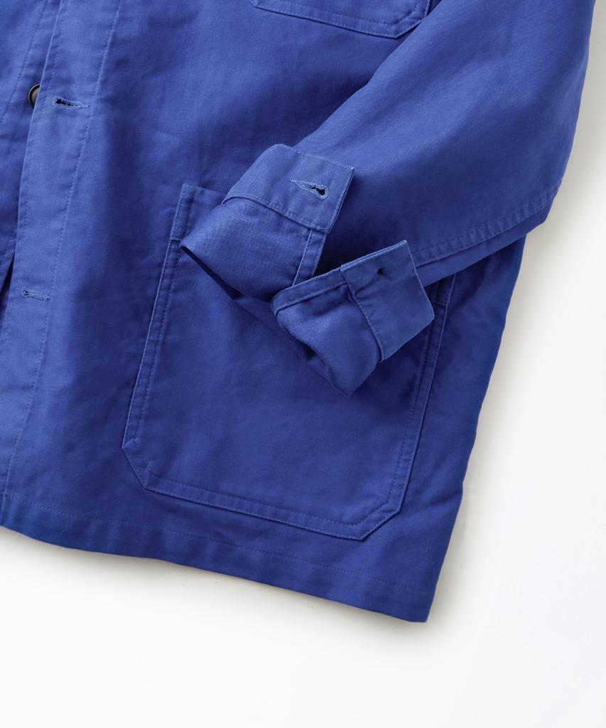 OUTSTANDING [Mut Lab] Moleskin French Work Jacket_Washed Blue