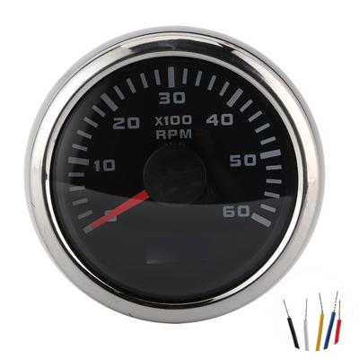 52mm2in 6000RPM Tachometer LCD for Auto Outboard Engine Construction Machinery Motorcycle