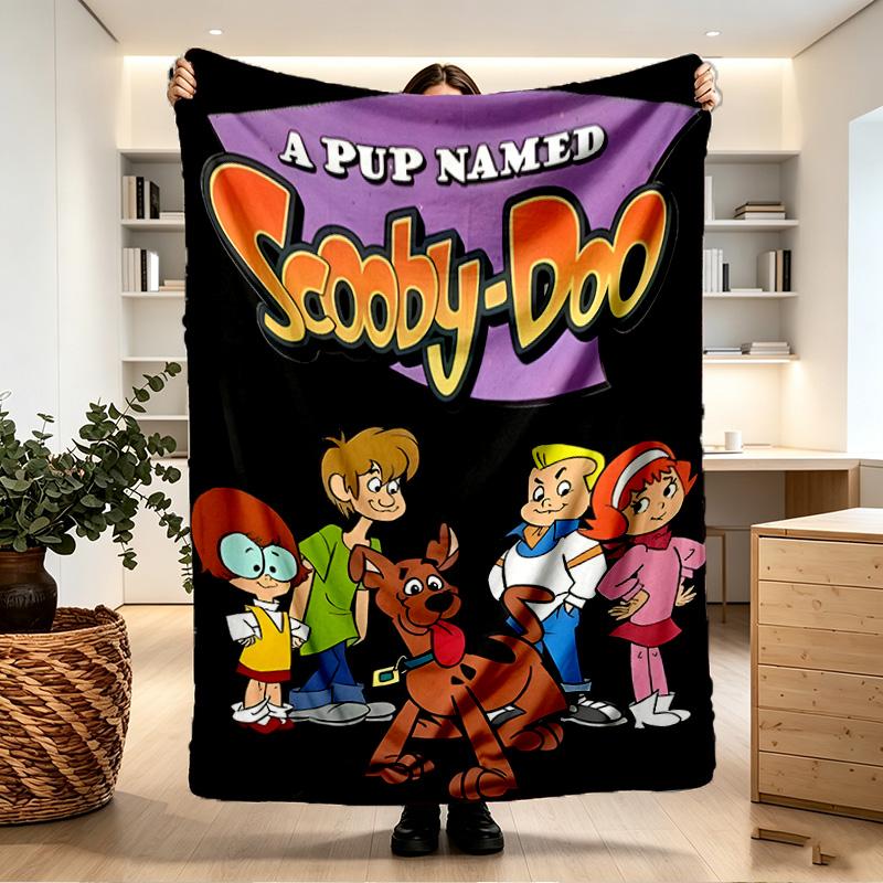Scooby Print Blanket - Soft & Comfortable, for Bedroom, Travel, Sofa, Home Decoration - Birthday Christmas Gift for Friend