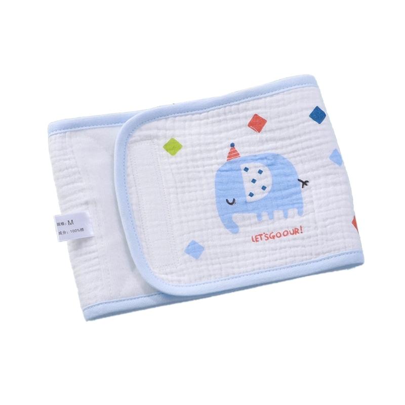 Baby Umbilical Cord Belt Cartoon Printed Infant Belly Binder Gender Neutral Adjust-able Belly Protector Band for Newborn