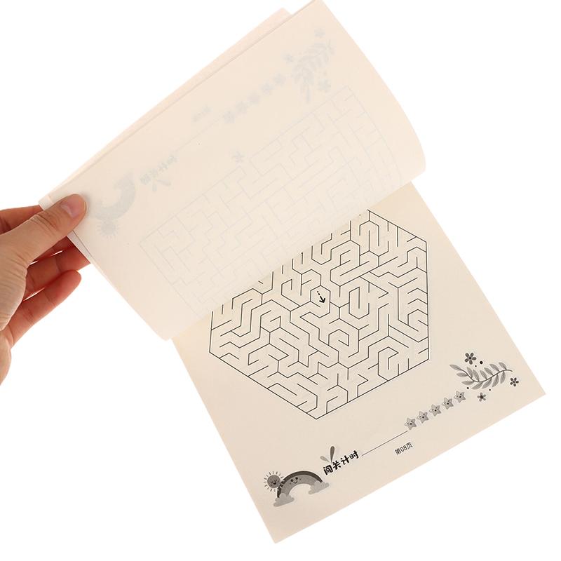 1Pc Pen Control Labyrinth Brain Intelligence Logical Thinking Game Children Sudoku Maze Books Montessori Education Toys For Kid