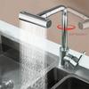 Hot Cold Single Hole 4 Modes Waterfall Faucet Sink Splash-proof Faucet  Bathroom