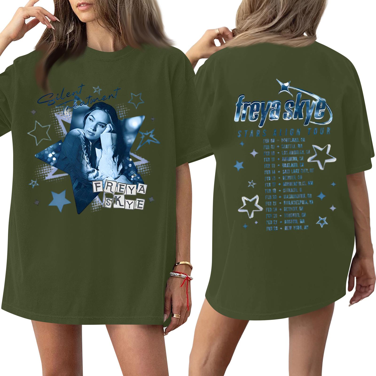 Women s Fashion Short-Sleeve Loose-Fit Printed Pullover Sweatshirt XXL