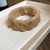 Smudging Acrylic Bangle Bohemian Retro Hand Ring Temperament Irregular Wide Bracelet  Friend Gift