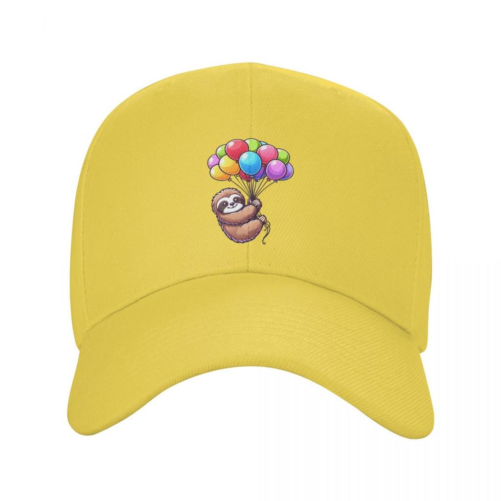 Balloon Sloth Cute Funny Sloth Hanging Balloon Baseball Caps Men Women Hats Outdoor Cap Streetwear Baseball Hat Casquette