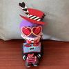 13cm Personaggio Anime Animazione Hazbin Coppia 3V Vox e Valentino Peluche Giocattoli Zaino Hotel Borsa Ciondolo Scrivania Peluche Bambola Decorazione