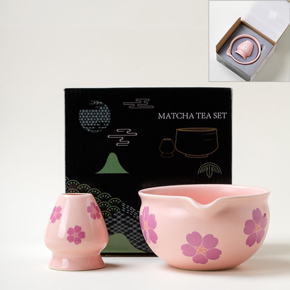 2PCS Chasen Holder Ceramic Matcha Bowl Hand Tea Brush Stand New Tea Making Tools