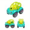 Toddler Push Toy Cars, Rattle Grab Soft Toys, Baby Teether Grab Balls, Baby Rattle Cars, Toddler Trucks, 1-3 Baby Gifts, Soft Truck Baby Gifts