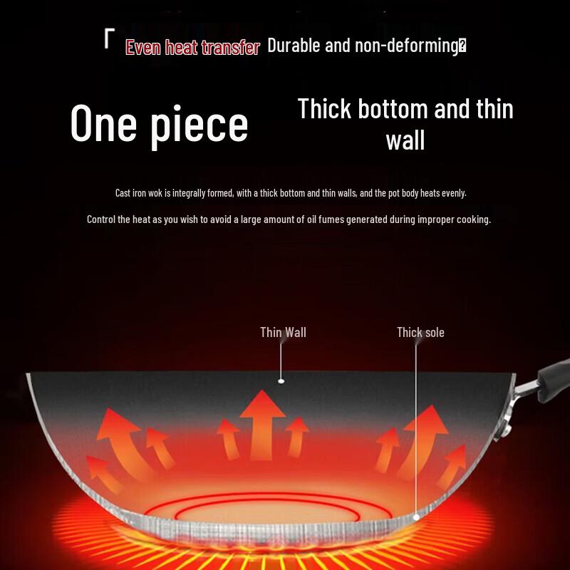 SUPOR 32cm Stainless Steel Wok with Rust-Proof Technology