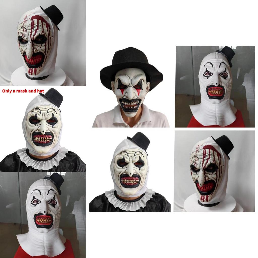 Enge clown latex masker Halloween feestkostuum accessoire voor cosplay en thema-evenementen