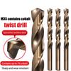 10Pcs/Set Hss M35 Cobalt Drill Bits 1-3Mm For Metal/Stainless Steel - High-Speed Steel Cobalt Coated Drill Bits With Enhanced